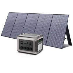 ALLPOWERS Generador Solar 2500W (R2500\R2500 V2 + SP037 Panel Solar 400W)